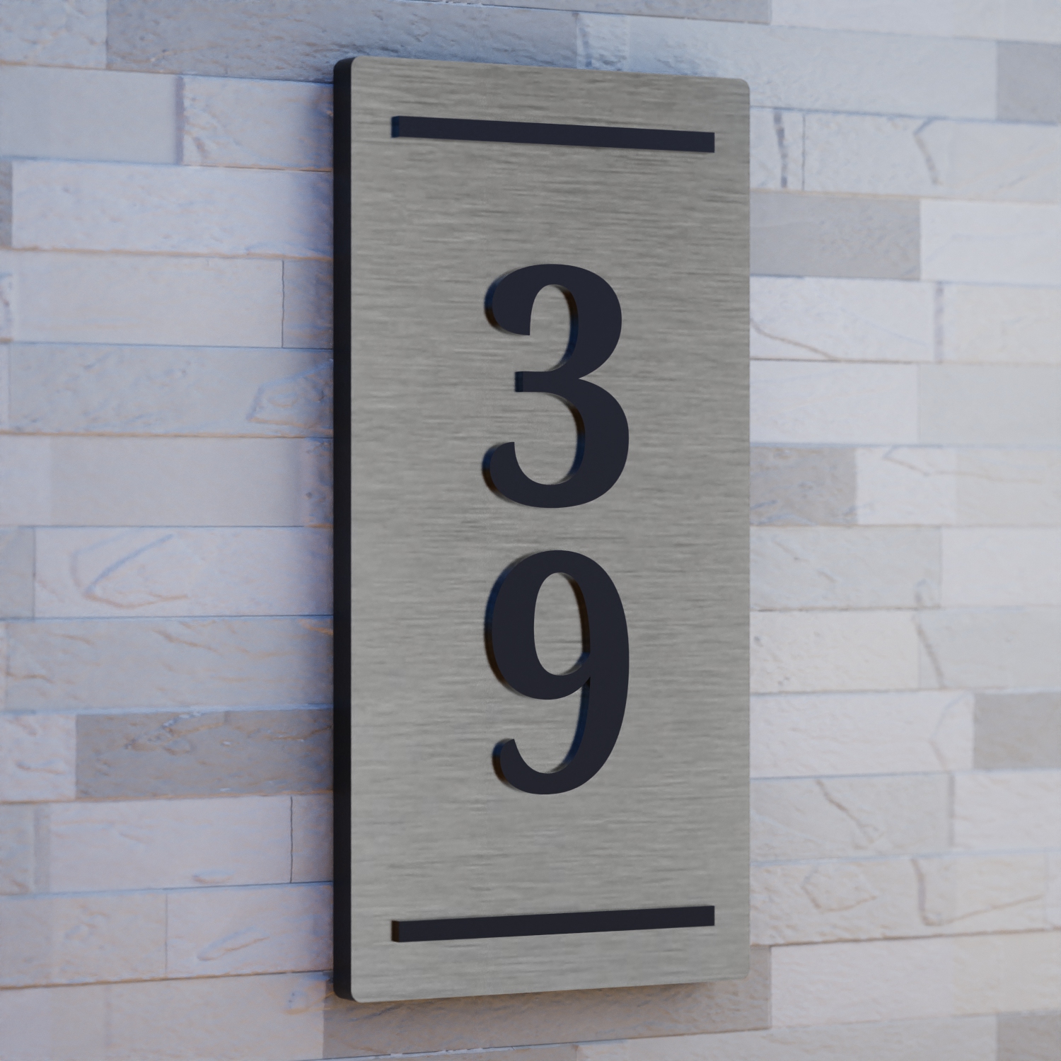 Chiffre 4 En Inox 304 Poli – Numéro De Maison Ou Porte En 4 Pouces, Uxcell